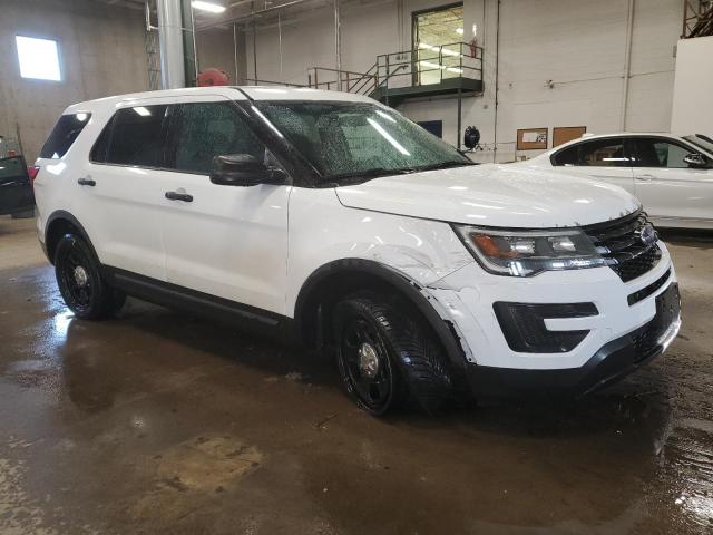 1FM5K8AR7GGD17296 - 2016 FORD EXPLORER POLICE INTERCEPTOR أبيض صورة 4
