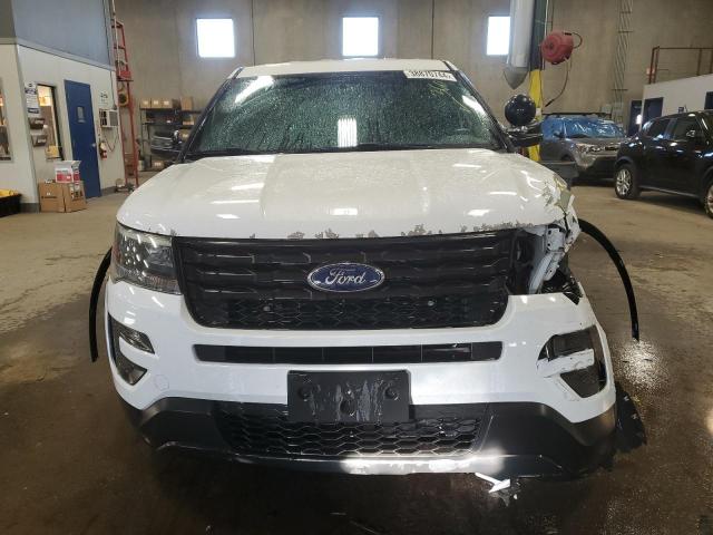 1FM5K8AR7GGD17296 - 2016 FORD EXPLORER POLICE INTERCEPTOR أبيض صورة 5