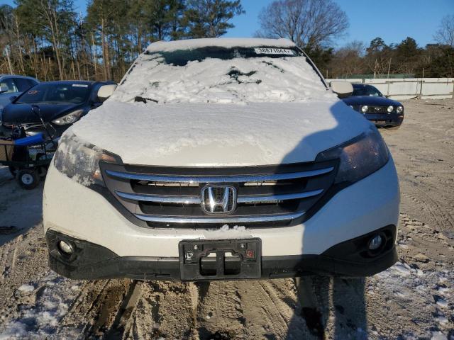 5J6RM4H76EL069358 - 2014 HONDA CR-V EXL WHITE photo 5