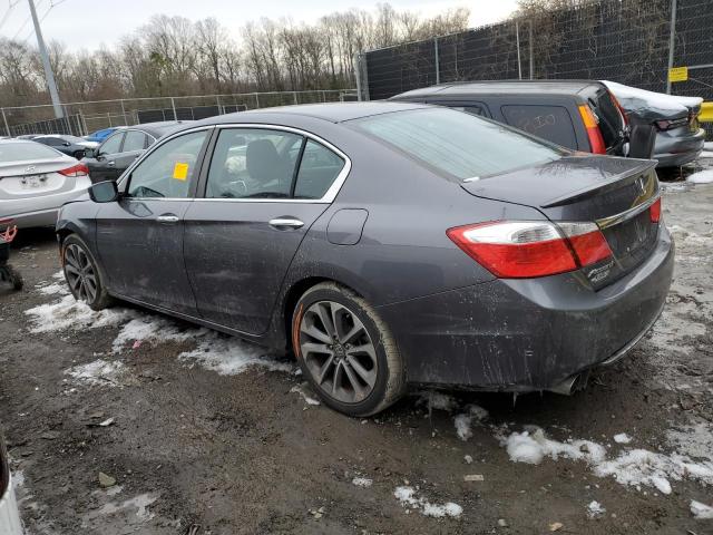 1HGCR2F55DA279447 - 2013 HONDA ACCORD SPORT GRAY photo 2