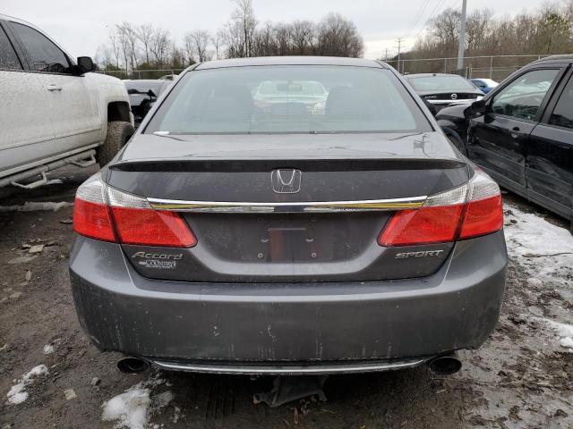 1HGCR2F55DA279447 - 2013 HONDA ACCORD SPORT GRAY photo 6