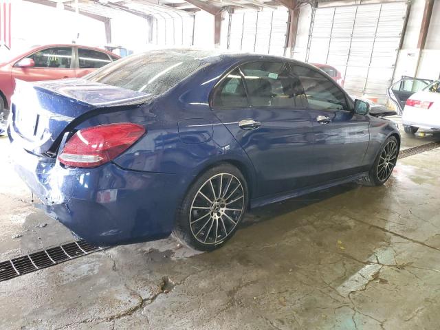 WDDWF4JB1JR332175 - 2018 MERCEDES-BENZ C 300 BLUE photo 3