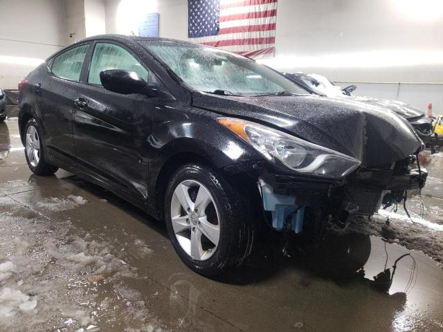 KMHDH4AE5CU353726 - 2012 HYUNDAI ELANTRA GLS BLACK photo 4