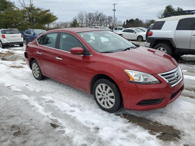 3N1AB7AP0EY233217 - 2014 NISSAN SENTRA S BURGUNDY photo 4