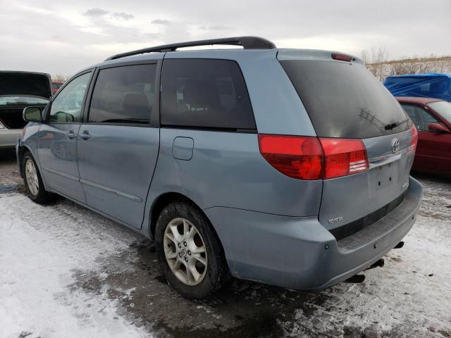 5TDZA22C24S032765 - 2004 TOYOTA SIENNA XLE BLUE photo 2