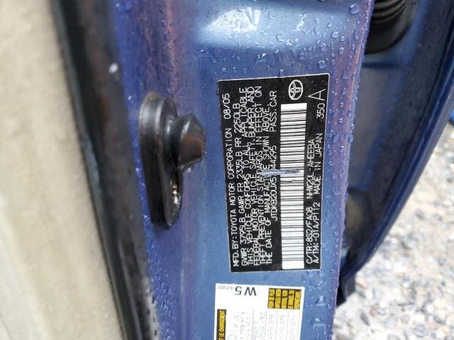 JTDKB20UX57044295 - 2005 TOYOTA PRIUS BLUE photo 12