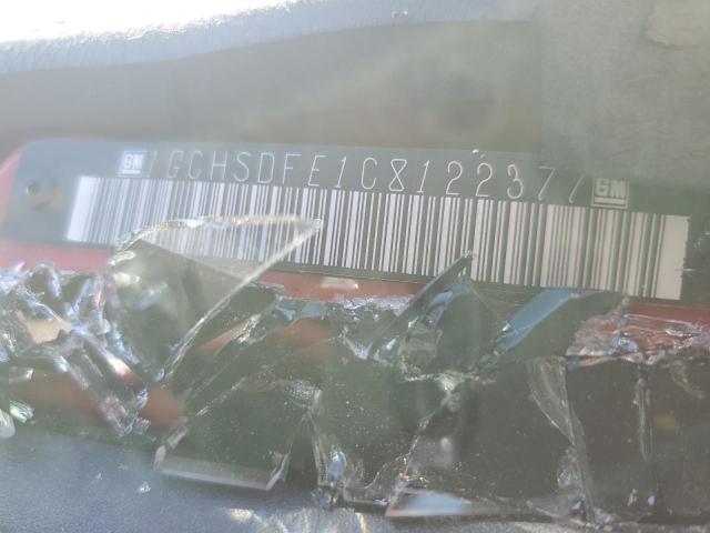 1GCHSDFE1C8122377 - 2012 CHEVROLET COLORADO L RED photo 12