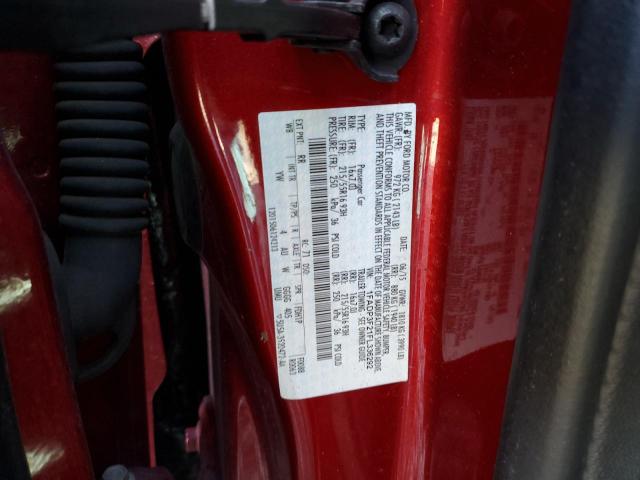 1FADP3F21FL336292 - 2015 FORD FOCUS SE RED photo 12