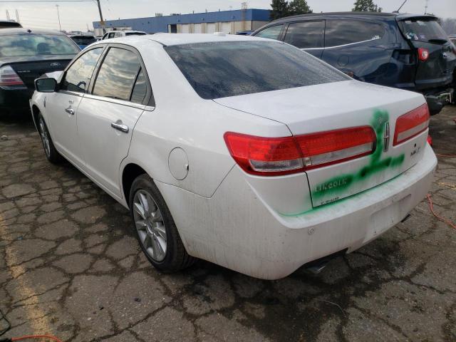 3LNHL2GC0BR765567 - 2011 LINCOLN MKZ WHITE photo 3