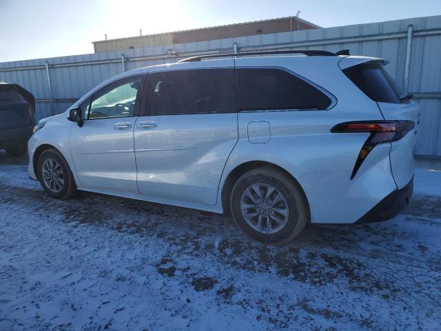 5TDJRKEC4NS101359 - 2022 TOYOTA SIENNA XLE WHITE photo 2