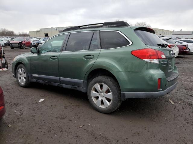 4S4BRBCCXB3360227 - 2011 SUBARU OUTBACK 2.5I PREMIUM GREEN photo 2