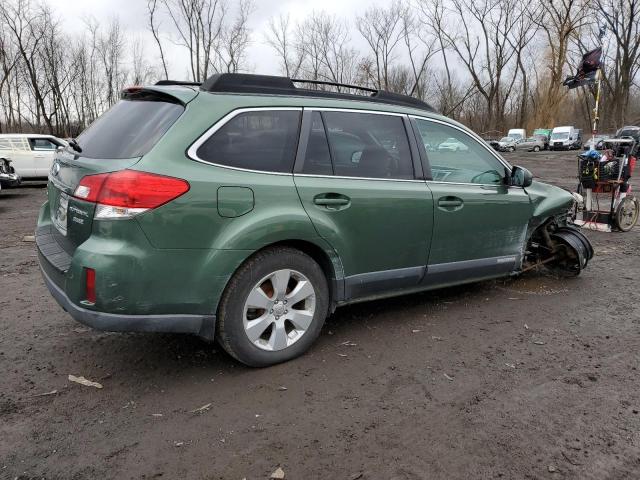 4S4BRBCCXB3360227 - 2011 SUBARU OUTBACK 2.5I PREMIUM GREEN photo 3