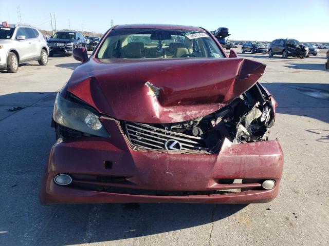 JTHBJ46G072072430 - 2007 LEXUS ES 350 RED photo 5