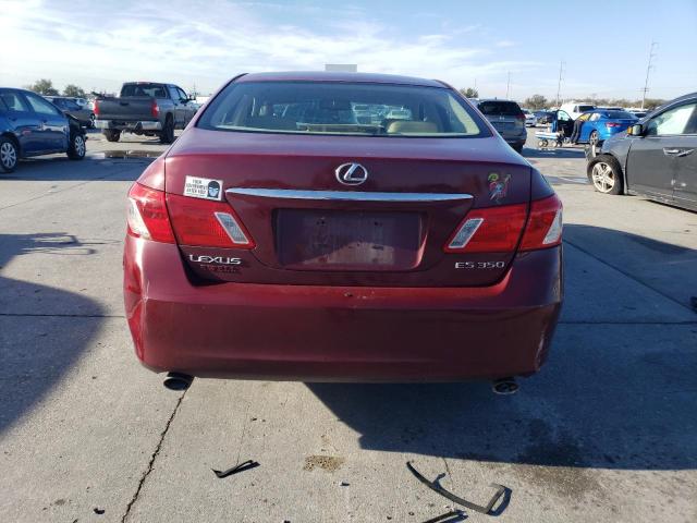 JTHBJ46G072072430 - 2007 LEXUS ES 350 RED photo 6