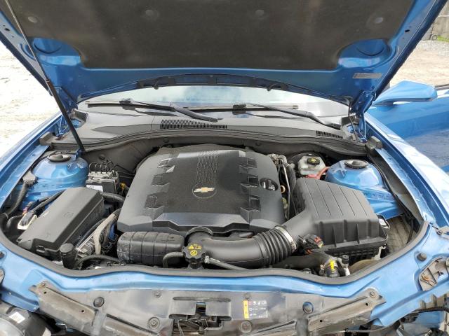 2G1FG1E32D9221358 - 2013 CHEVROLET CAMARO LT BLUE photo 11