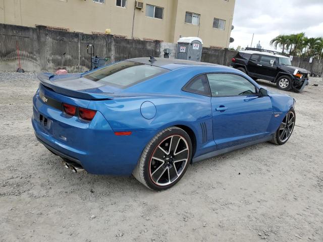 2G1FG1E32D9221358 - 2013 CHEVROLET CAMARO LT BLUE photo 3