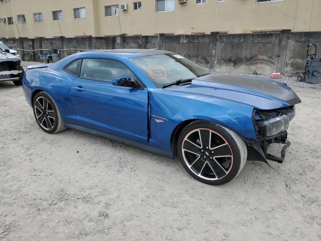 2G1FG1E32D9221358 - 2013 CHEVROLET CAMARO LT BLUE photo 4