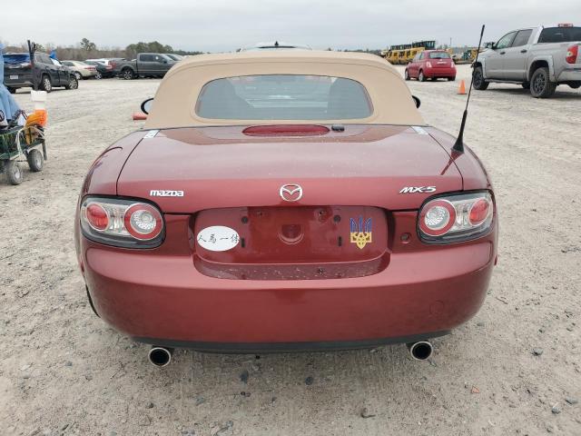 JM1NC25F670127027 - 2007 MAZDA MX-5 MIATA BURGUNDY photo 6