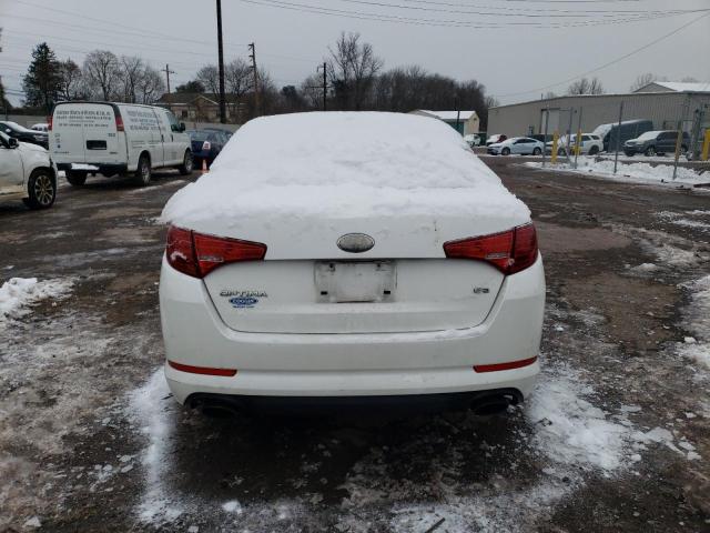 KNAGM4A74D5383176 - 2013 KIA OPTIMA LX WHITE photo 6