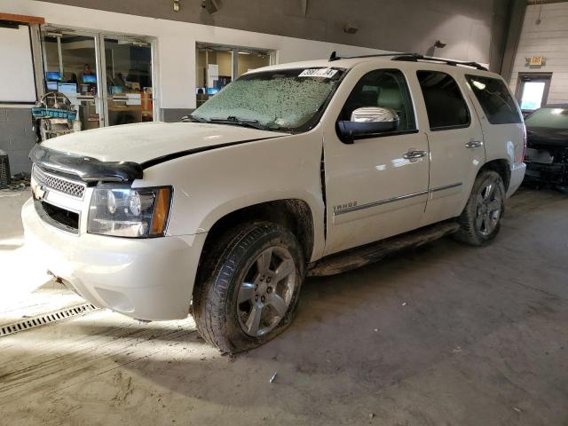 1GNSKCE01DR224299 - 2013 CHEVROLET TAHOE K1500 LTZ WHITE photo 1