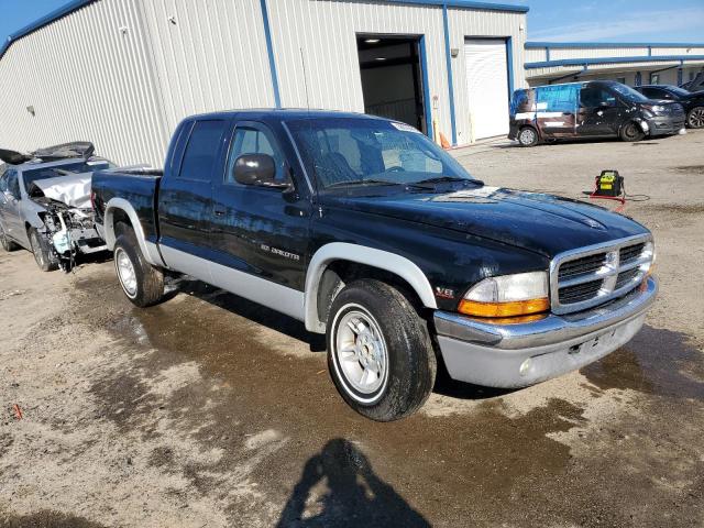 1B7GL2AN7YS608013 - 2000 DODGE DAKOTA QUAD BLACK photo 4