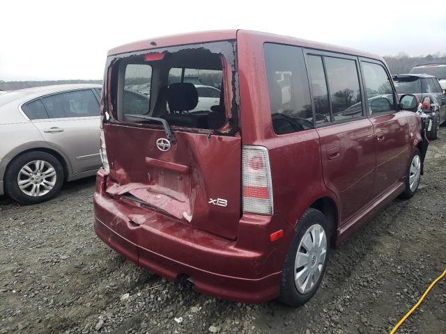 JTLKT324664064938 - 2006 TOYOTA SCION XB BURGUNDY photo 4