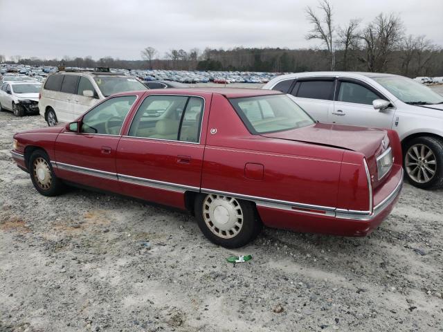 1G6KD52Y0TU281147 - 1996 CADILLAC DEVILLE BURGUNDY photo 2