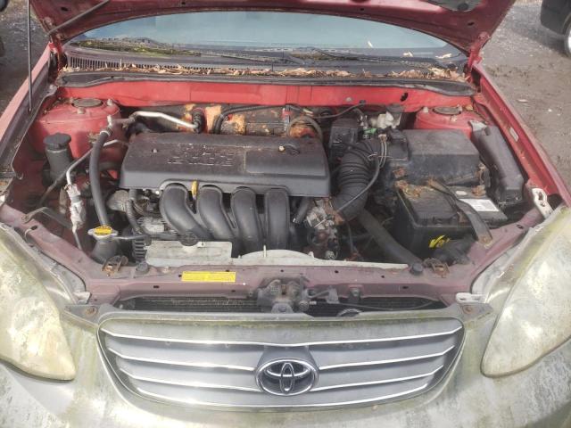 2T1BR32E64C264554 - 2004 TOYOTA COROLLA CE RED photo 11