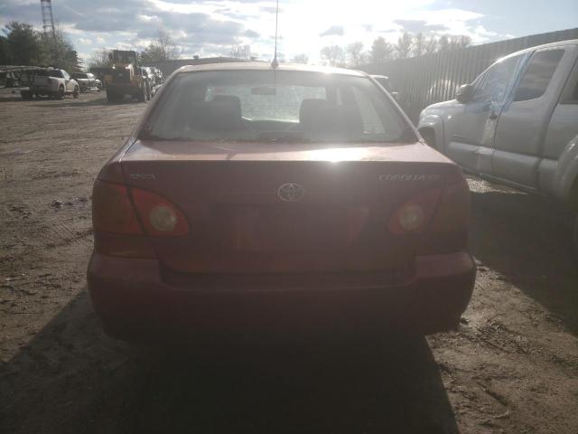 2T1BR32E64C264554 - 2004 TOYOTA COROLLA CE RED photo 6