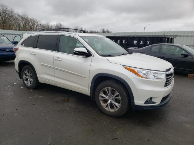 5TDJKRFH5FS073998 - 2015 TOYOTA HIGHLANDER XLE 白色 照片 4