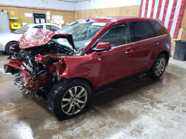 2FMDK4KC3DBE17591 - 2013 FORD EDGE LIMITED RED photo 1