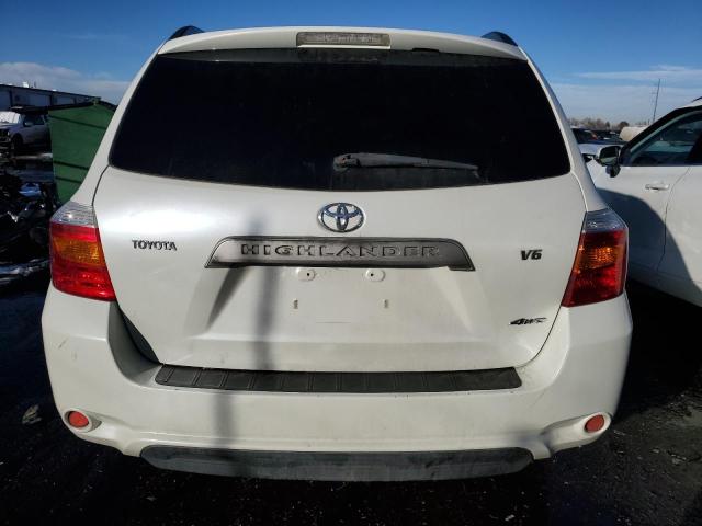 JTEES41AX82045599 - 2008 TOYOTA HIGHLANDER WHITE photo 6