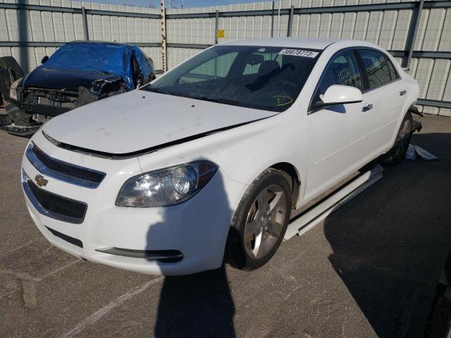 1G1ZC5EU4CF385550 - 2012 CHEVROLET MALIBU 1LT WHITE photo 1
