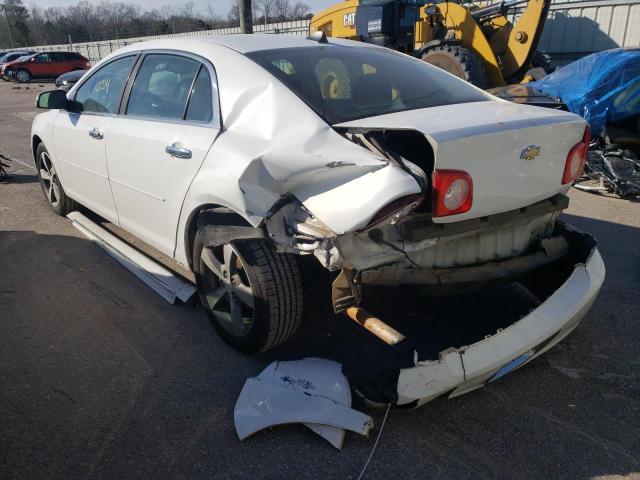 1G1ZC5EU4CF385550 - 2012 CHEVROLET MALIBU 1LT WHITE photo 2