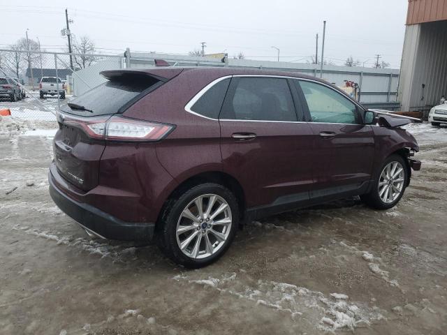 2FMPK4K89JBC43711 - 2018 FORD EDGE TITANIUM BURGUNDY photo 3