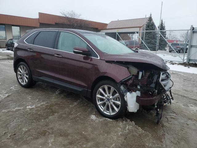 2FMPK4K89JBC43711 - 2018 FORD EDGE TITANIUM BURGUNDY photo 4