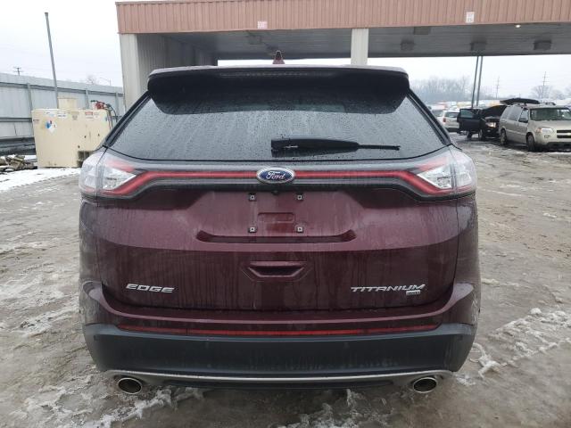 2FMPK4K89JBC43711 - 2018 FORD EDGE TITANIUM BURGUNDY photo 6