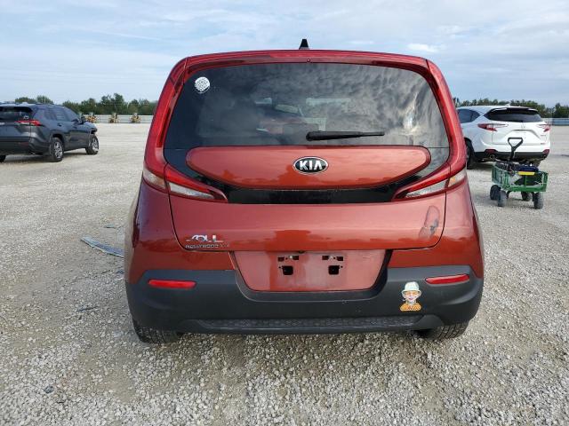 KNDJ23AUXL7011911 - 2020 KIA SOUL LX ORANGE photo 6