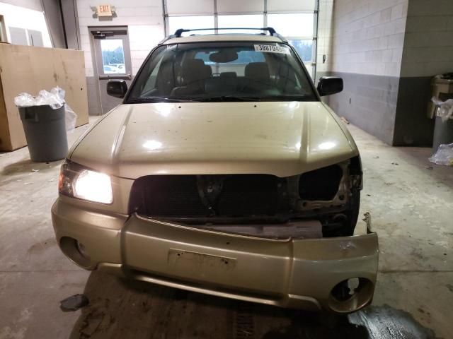 JF1SG65624H758097 - 2004 SUBARU FORESTER 2.5XS Бежевый фото 5