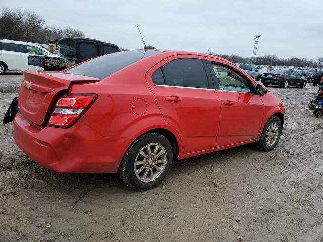 1G1JD5SB0K4130045 - 2019 CHEVROLET SONIC LT RED photo 3