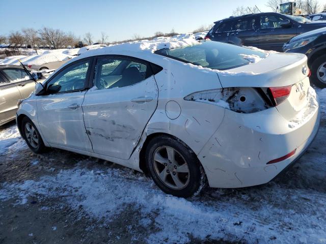 5NPDH4AE8EH521070 - 2014 HYUNDAI ELANTRA SE WHITE photo 2