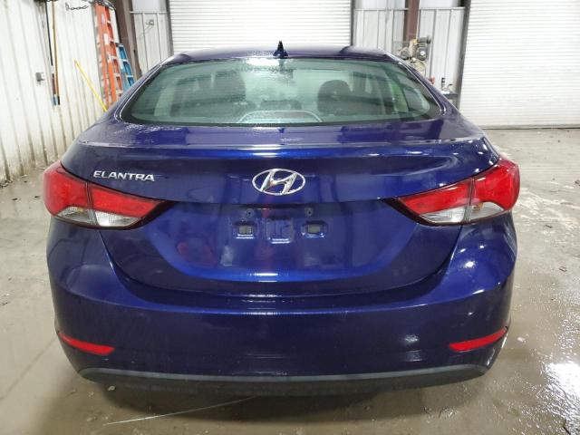 5NPDH4AE6EH537011 - 2014 HYUNDAI ELANTRA SE BLUE photo 6