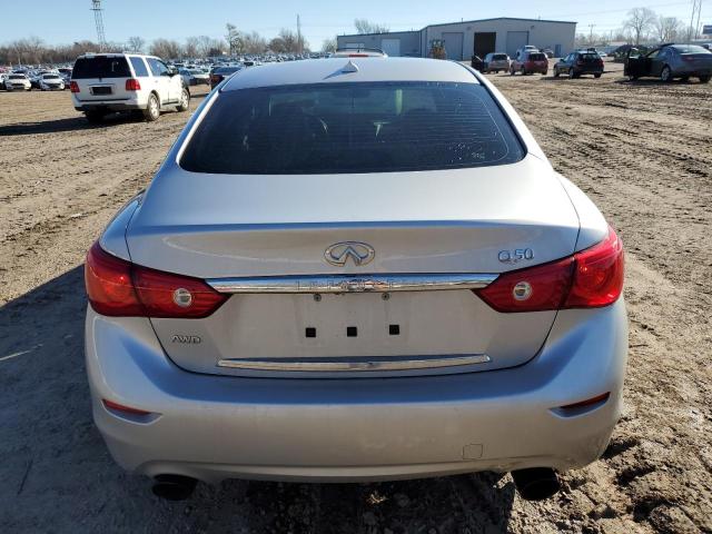 JN1BV7AR4FM411633 - 2015 INFINITI Q50 BASE SILVER photo 6