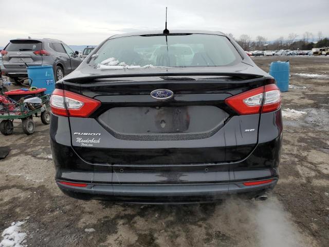 3FA6P0H77GR163395 - 2016 FORD FUSION SE BLACK photo 6