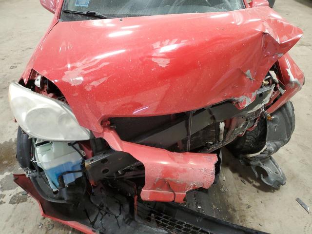 2T1KR32E37C665838 - 2007 TOYOTA COROLLA MA XR RED photo 11