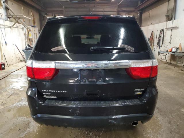 1D4RE4GG8BC660522 - 2011 DODGE DURANGO CREW BLACK photo 6