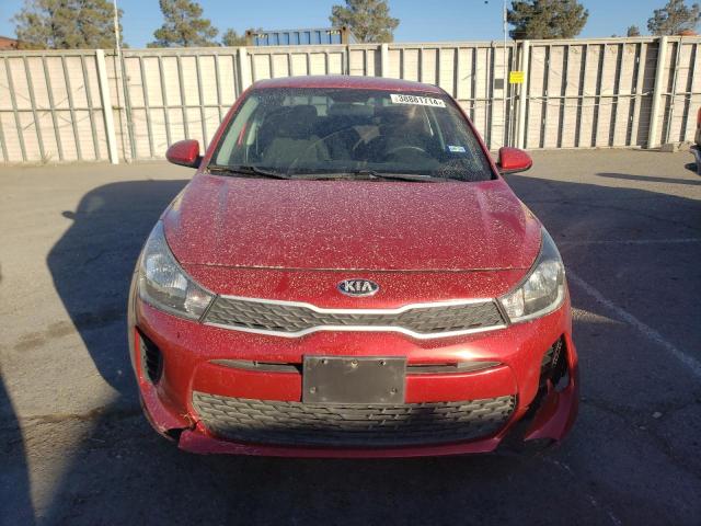 3KPA24AB6KE208285 - 2019 KIA RIO S RED photo 5