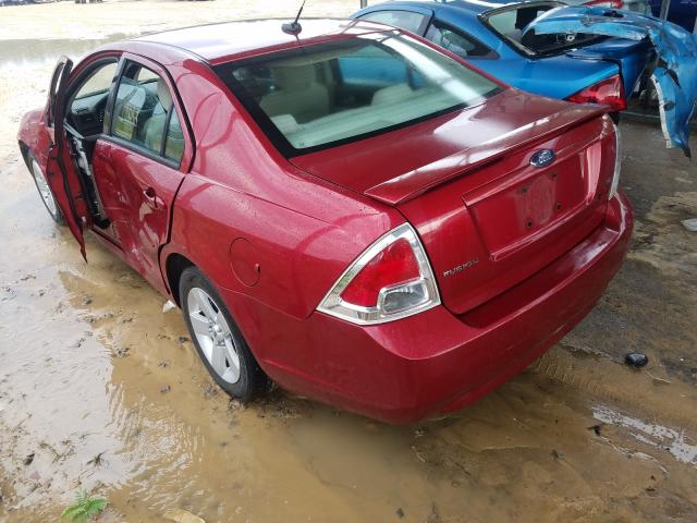 3FAHP07Z08R237155 - 2008 FORD FUSION SE RED photo 3