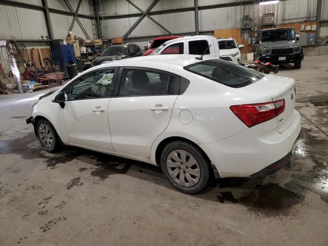 KNADM4A39D6142630 - 2013 KIA RIO LX WHITE photo 2