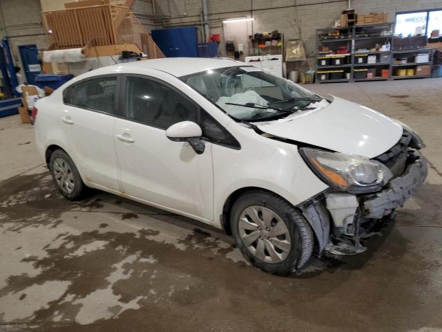 KNADM4A39D6142630 - 2013 KIA RIO LX WHITE photo 4